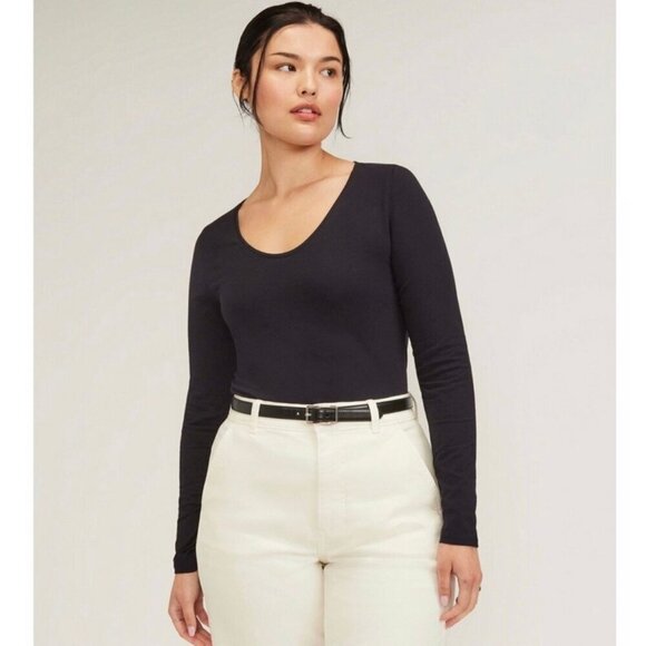 Everlane | The Supima® Form Ballet Neck Tee - Picture 1 of 14